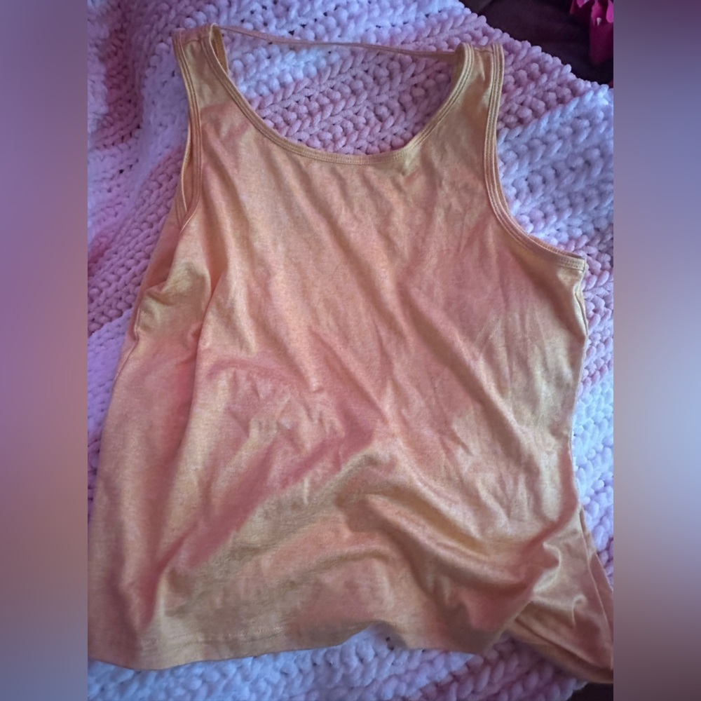 Shein tank top open in the back small orange barely worn